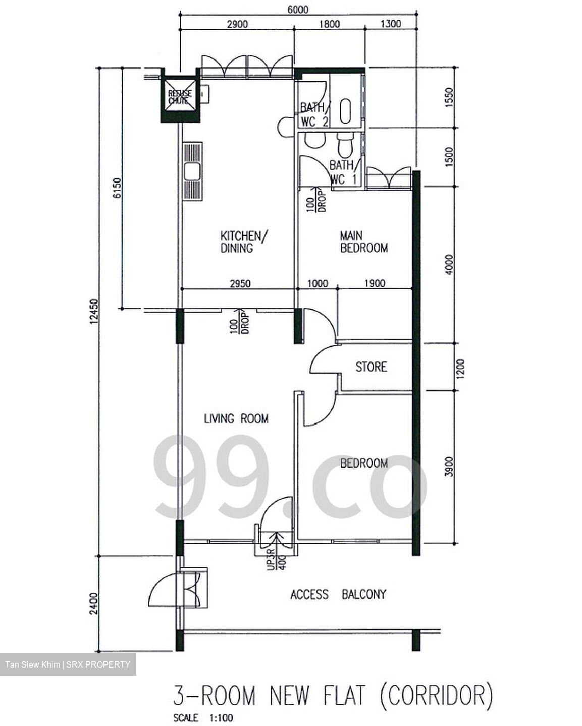 Blk 138 Bedok North Street 2 (Bedok), HDB 3 Rooms #621117811
